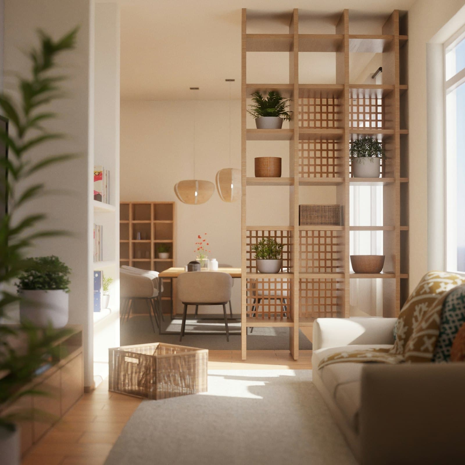 Kệ sách module Ô Cờ